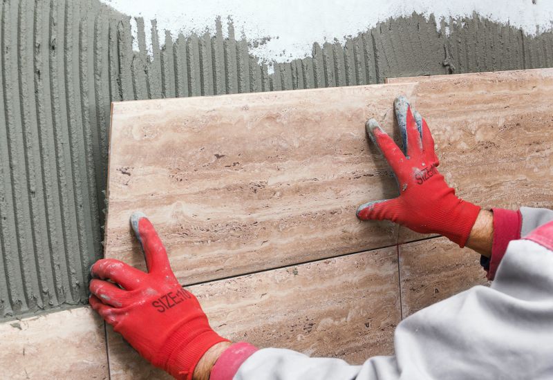 Glass Wall Tile Installation